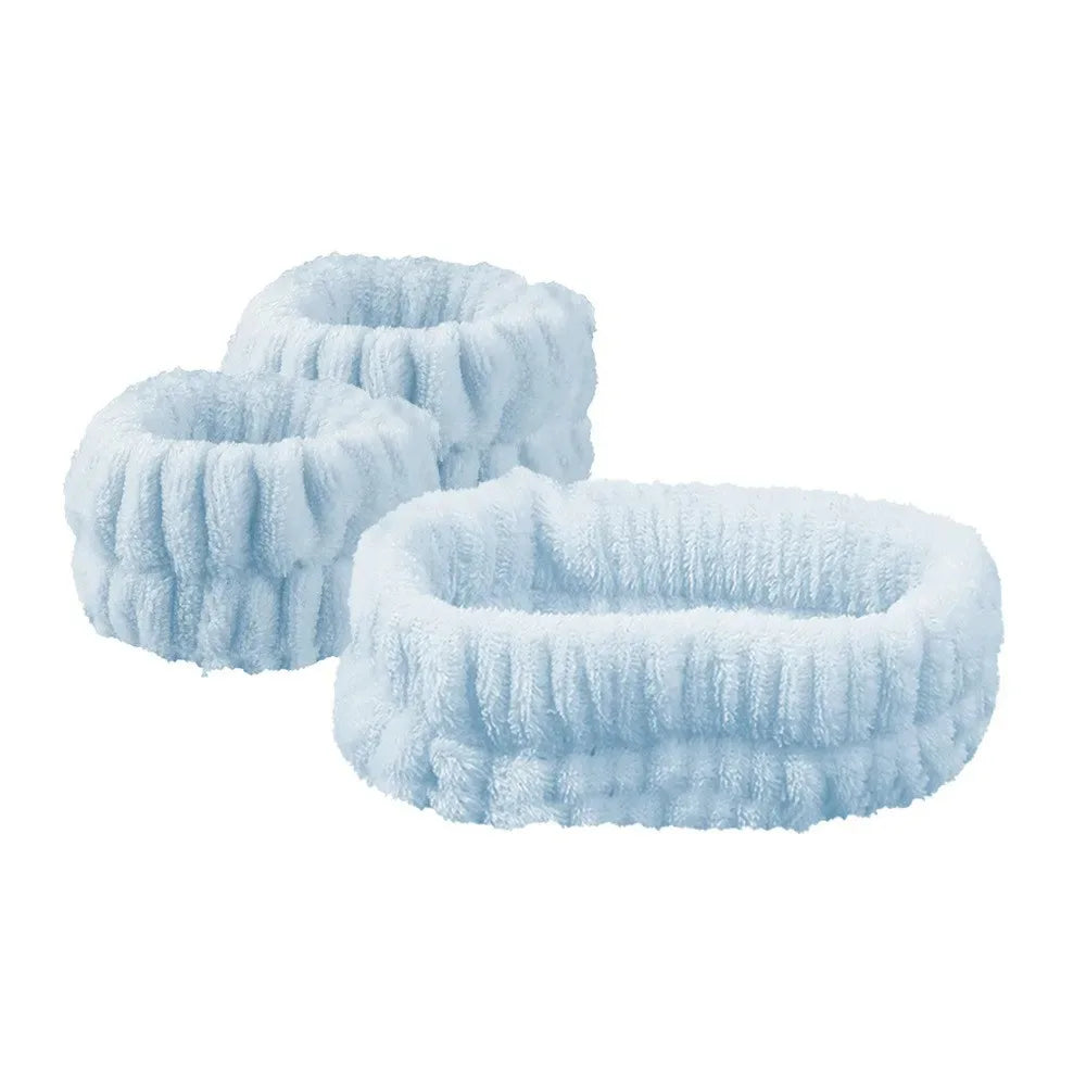 Set Spa Douceur – Bandeau nœud + Poignets absorbants