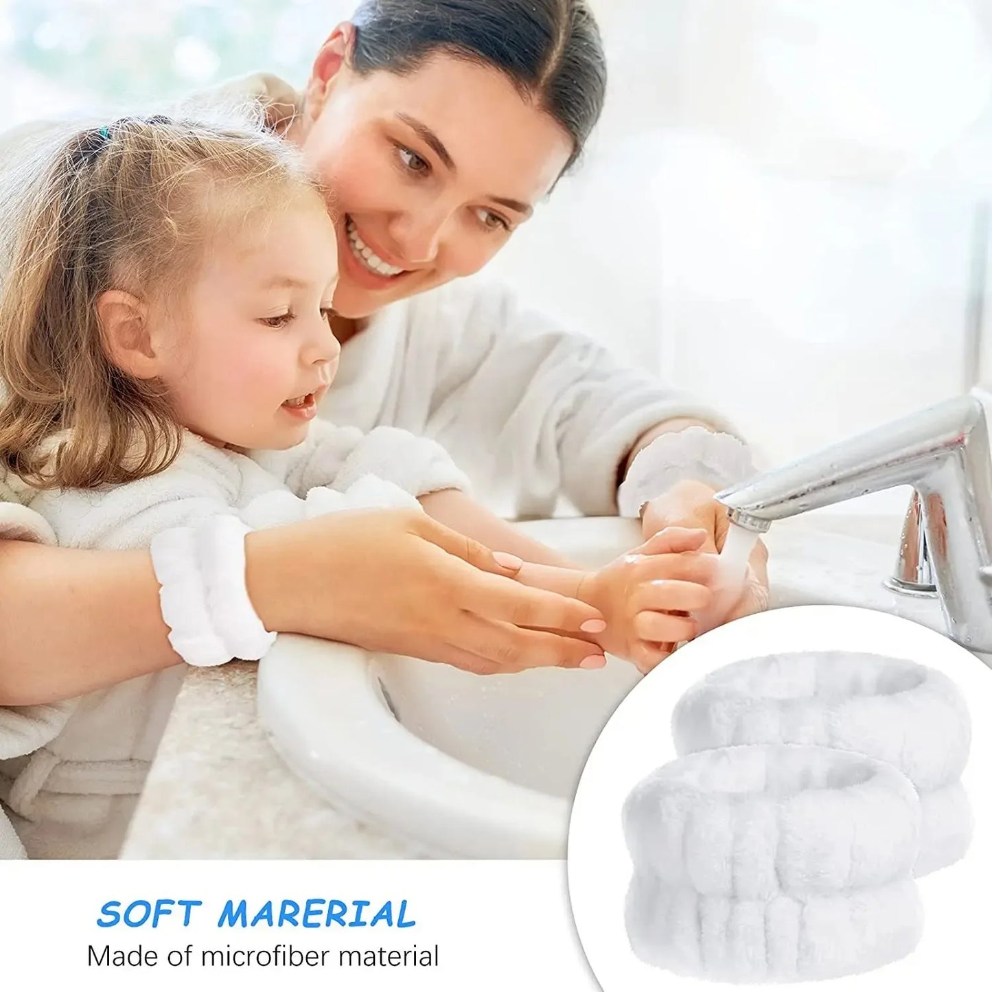 Set Spa Douceur – Bandeau nœud + Poignets absorbants