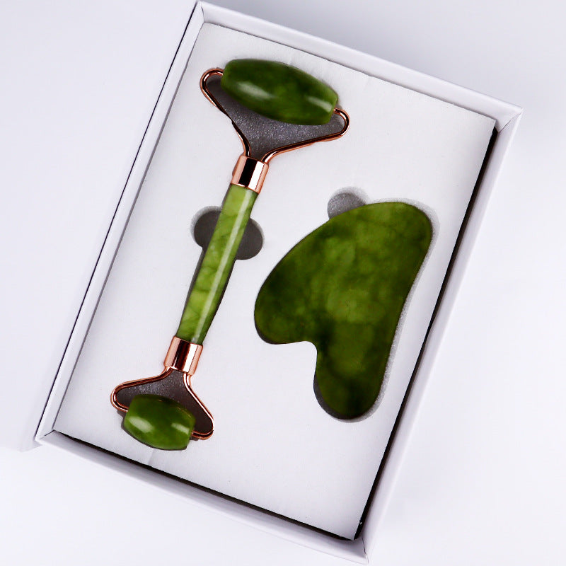 Kit 2-en-1 Soin Visage – Roller + Gua Sha