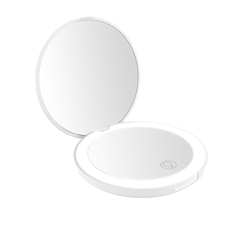 Miroir Maquillage LED Rechargeable – Blanc