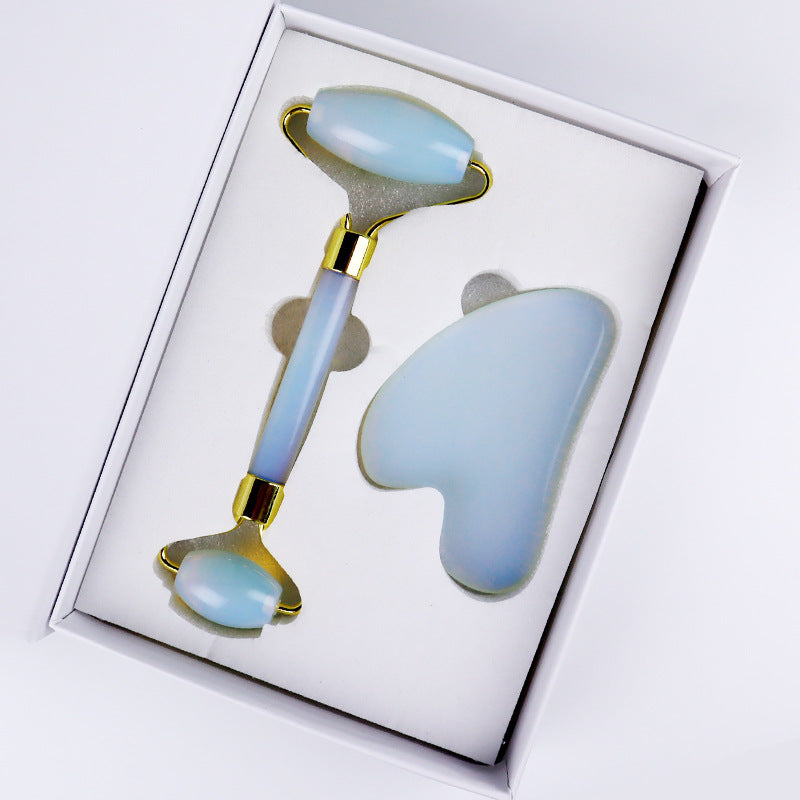 Kit 2-en-1 Soin Visage – Roller + Gua Sha