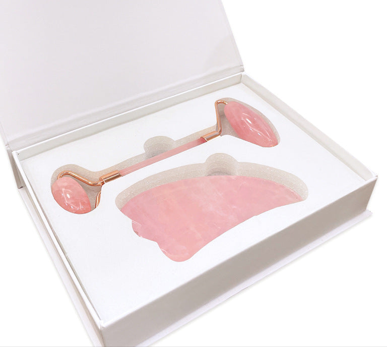 Kit 2-en-1 Soin Visage – Roller + Gua Sha