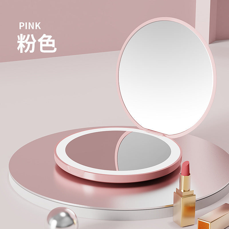 Miroir Maquillage LED Rechargeable – Blanc