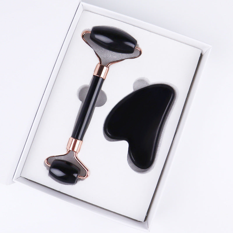 Kit 2-en-1 Soin Visage – Roller + Gua Sha