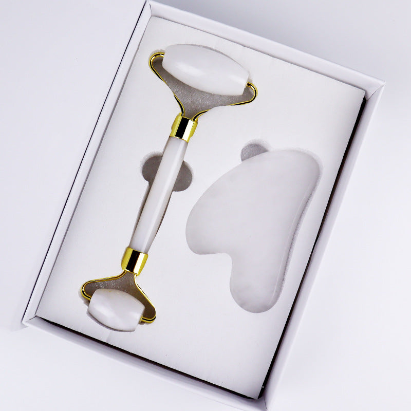 Kit 2-en-1 Soin Visage – Roller + Gua Sha