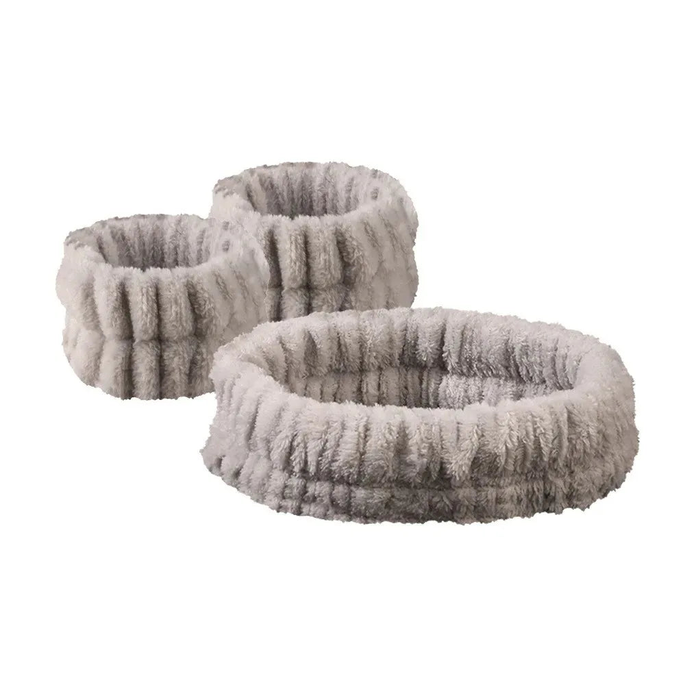 Set Spa Douceur – Bandeau nœud + Poignets absorbants