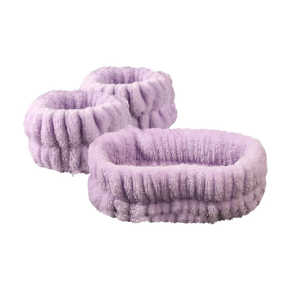 Set Spa Douceur – Bandeau nœud + Poignets absorbants